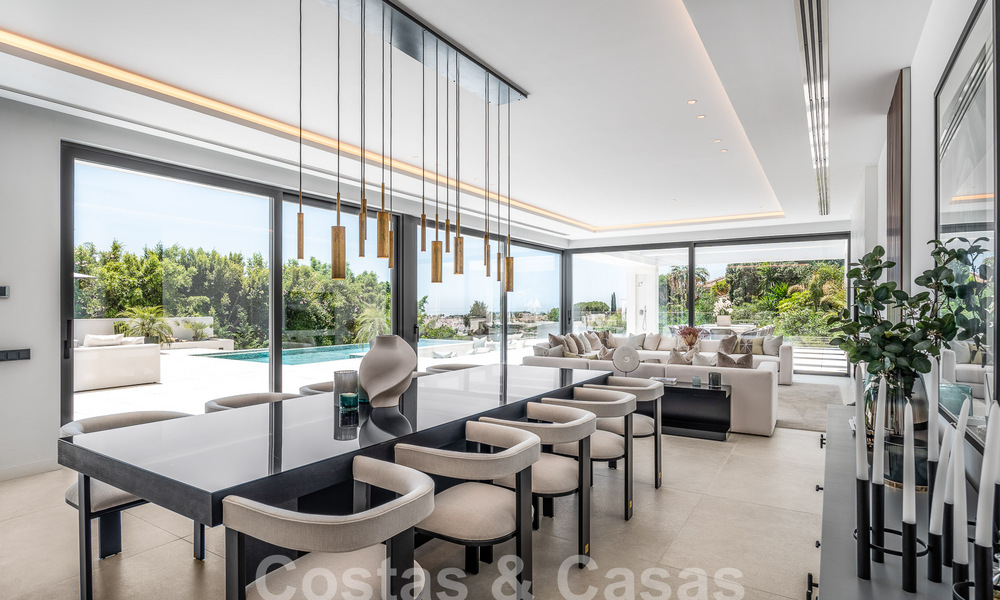 Nieuwe, modernistische designervilla te koop met panoramisch uitzicht, op de New Golden Mile in Marbella - Benahavis 53655