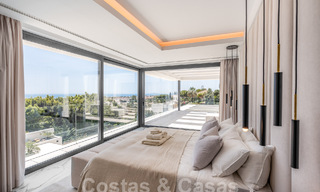 Nieuwe, modernistische designervilla te koop met panoramisch uitzicht, op de New Golden Mile in Marbella - Benahavis 53656 