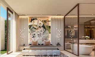 Nieuwe, ultramoderne luxevilla te koop met een architectonisch design, eerstelijns golf Los Naranjos te Nueva Andalucia, Marbella 46033 