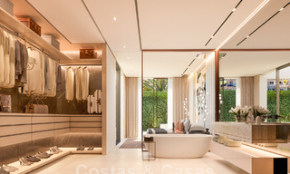 Nieuwe, ultramoderne luxevilla te koop met een architectonisch design, eerstelijns golf Los Naranjos te Nueva Andalucia, Marbella 46036 