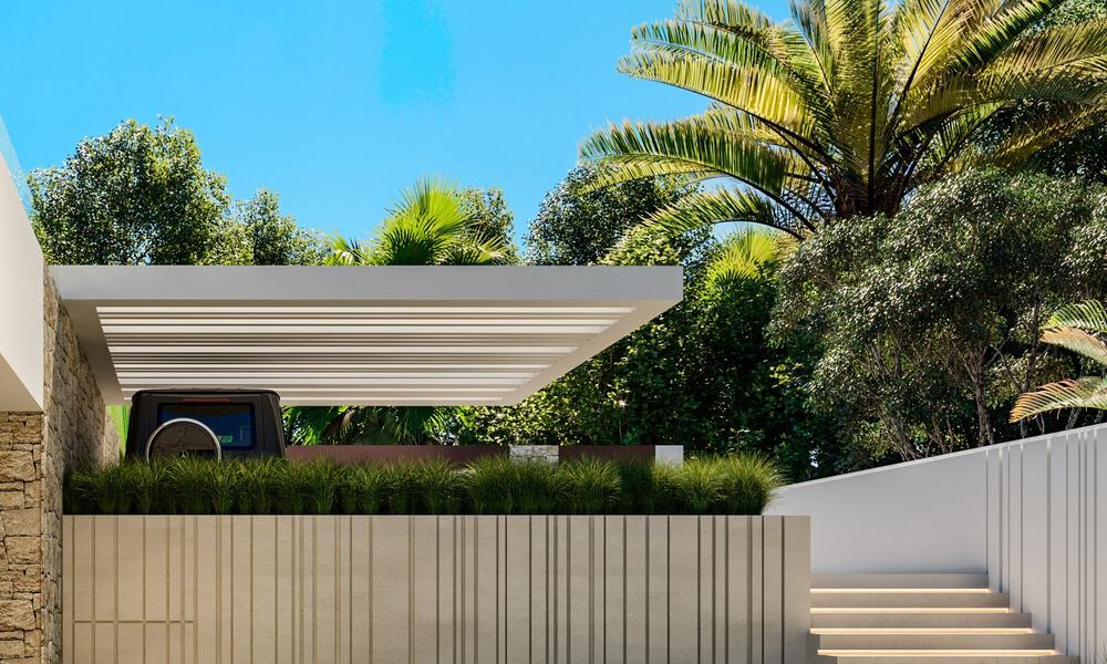 Nieuwe, ultramoderne luxevilla te koop met een architectonisch design, eerstelijns golf Los Naranjos te Nueva Andalucia, Marbella 46037