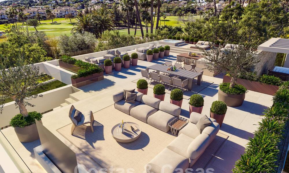 Nieuwe, ultramoderne luxevilla te koop met een architectonisch design, eerstelijns golf Los Naranjos te Nueva Andalucia, Marbella 58908