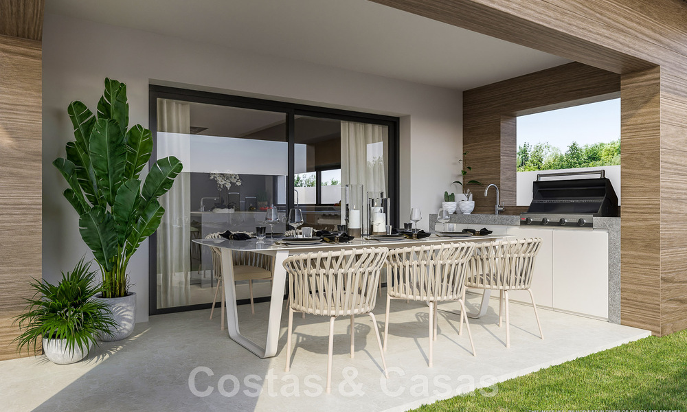 Elegante, moderne, nieuwbouwvilla´s te koop met panoramisch uitzicht vlak bij de golfbaan in Mijas’ golfvallei aan de Costa del Sol 49052