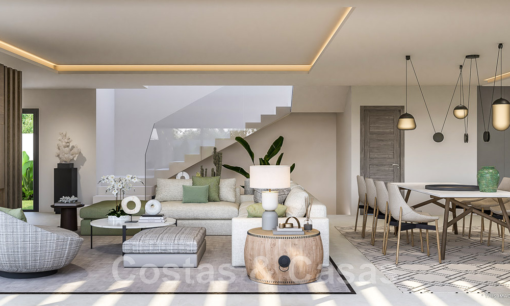 Elegante, moderne, nieuwbouwvilla´s te koop met panoramisch uitzicht vlak bij de golfbaan in Mijas’ golfvallei aan de Costa del Sol 49054