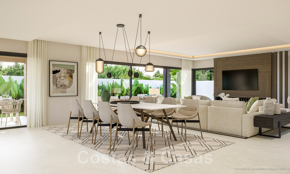 Elegante, moderne, nieuwbouwvilla´s te koop met panoramisch uitzicht vlak bij de golfbaan in Mijas’ golfvallei aan de Costa del Sol 49057