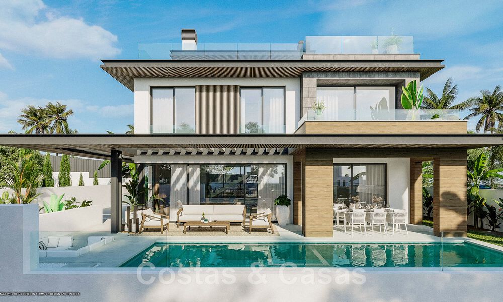 Elegante, moderne, nieuwbouwvilla´s te koop met panoramisch uitzicht vlak bij de golfbaan in Mijas’ golfvallei aan de Costa del Sol 49058