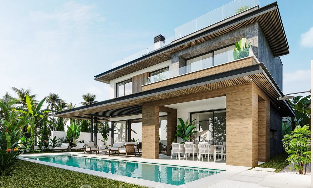 Elegante, moderne, nieuwbouwvilla´s te koop met panoramisch uitzicht vlak bij de golfbaan in Mijas’ golfvallei aan de Costa del Sol 49066