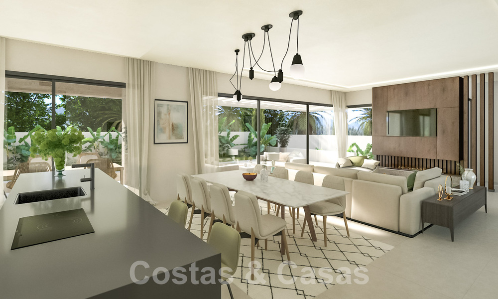 Elegante, moderne, nieuwbouwvilla´s te koop met panoramisch uitzicht vlak bij de golfbaan in Mijas’ golfvallei aan de Costa del Sol 53438