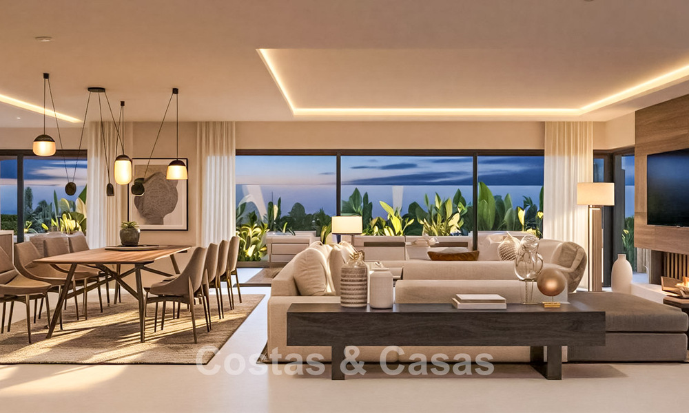 Elegante, moderne, nieuwbouwvilla´s te koop met panoramisch uitzicht vlak bij de golfbaan in Mijas’ golfvallei aan de Costa del Sol 795606