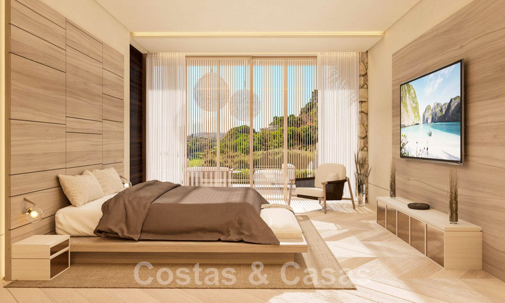 Perceel + exclusief bouwproject te koop voor een indrukwekkende designervilla, grenzend aan de golfbaan van La Quinta Golf in Benahavis - Marbella 46459