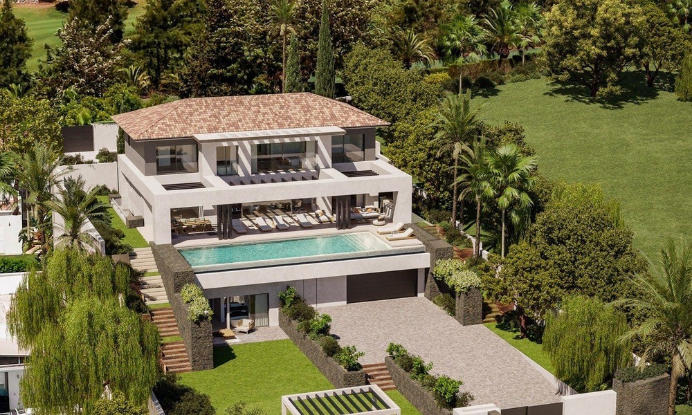 Eigentijdse, architectonische luxevilla te koop op loopafstand van La Quinta Golf Club in Benahavis - Marbella 45752