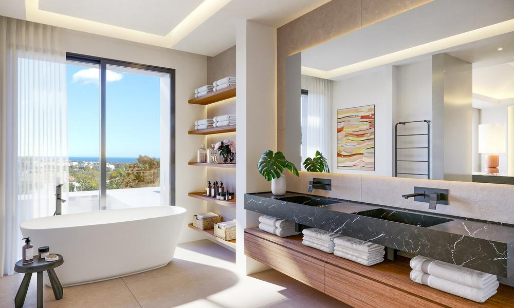 Eigentijdse, architectonische luxevilla te koop op loopafstand van La Quinta Golf Club in Benahavis - Marbella 45753