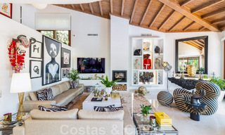 Unieke, mediterrane luxevilla te koop met rustgevend uitzicht op de golfbanen in een begeerde woonwijk in La Quinta, Benahavis - Marbella 48445 