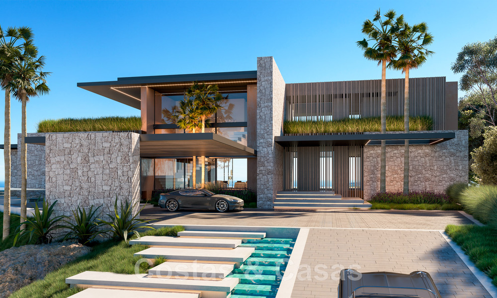 Majestueuze, eigentijdse nieuwbouwvilla te koop met subliem zeezicht in de heuvels van La Quinta te Benahavis - Marbella 46447