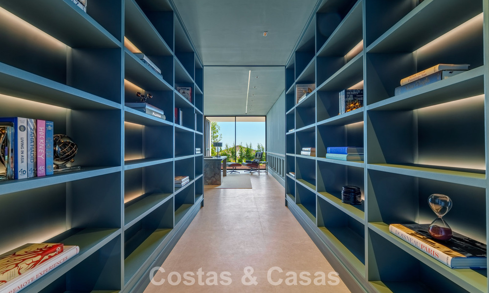 Majestueuze, eigentijdse nieuwbouwvilla te koop met subliem zeezicht in de heuvels van La Quinta te Benahavis - Marbella 786681