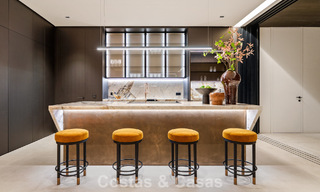 Majestueuze, eigentijdse nieuwbouwvilla te koop met subliem zeezicht in de heuvels van La Quinta te Benahavis - Marbella 786718 