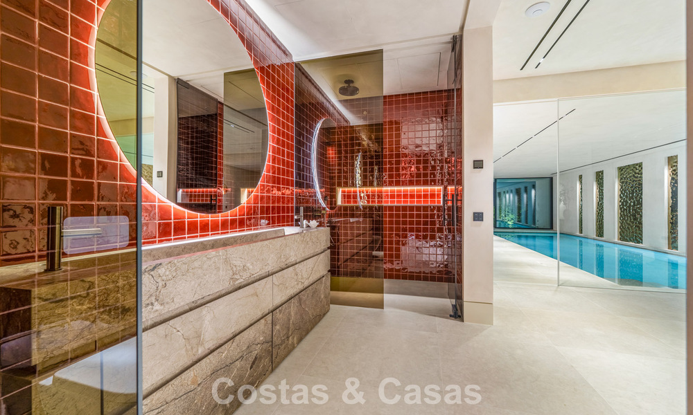 Majestueuze, eigentijdse nieuwbouwvilla te koop met subliem zeezicht in de heuvels van La Quinta te Benahavis - Marbella 786721