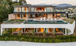 Majestueuze, eigentijdse nieuwbouwvilla te koop met subliem zeezicht in de heuvels van La Quinta te Benahavis - Marbella 786722 