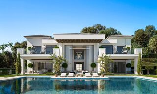 2 Meesterlijke, luxevilla’s te koop, eerstelijns Los Flamingos Golf in Marbella - Benahavis 46488 