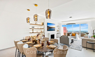Modern gerenoveerd, 4-slaapkamer penthouse te koop met prachtig zeezicht in een gated community in Benahavis - Marbella 47145