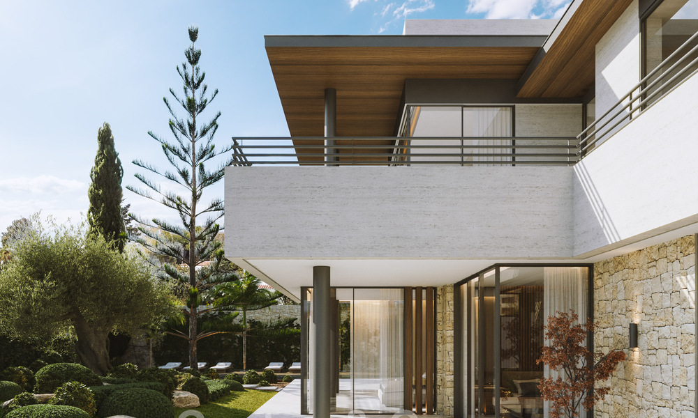 Nieuwe designvilla te koop met moderne architectuur en prachtig uitzicht op zee op de begeerde Golden Mile van Marbella 47101