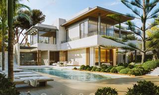 Nieuwe designvilla te koop met moderne architectuur en prachtig uitzicht op zee op de begeerde Golden Mile van Marbella 47106
