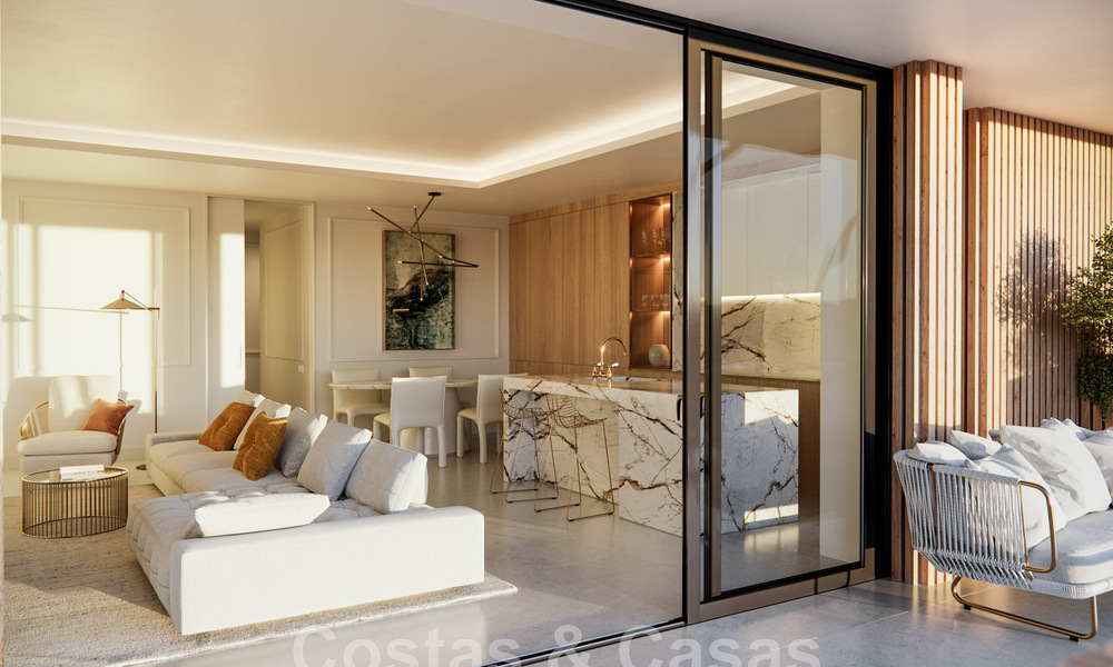 Nieuwbouw luxe appartementen te koop op een steenworp van het strand in het hartje van Marbella centrum 46858