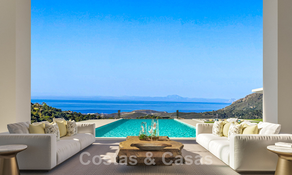 Nieuw artistiek pareltje te koop met panoramisch zeezicht in het meest exclusieve La Zagaleta resort in Benahavis - Marbella 47068