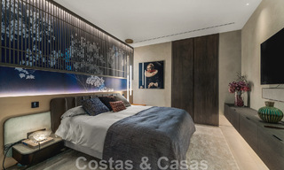 Instapklare, moderne villa te koop ingericht door Tom Ford, met panoramisch zeezicht, dicht bij alle voorzieningen, in het hartje van Nueva Andalucia, Marbella 47222 