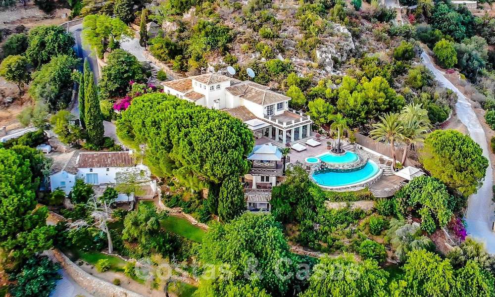 Spaanse luxevilla te koop met panoramisch zeezicht op loopafstand van Mijas Pueblo, Costa del Sol 47174