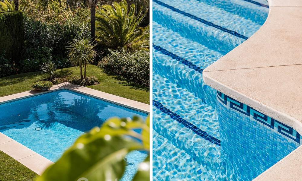 Charmante, Andalusische villa te koop met rustgevend uitzicht op de golfbanen in een begeerde woonwijk in La Quinta, Benahavis - Marbella 47713