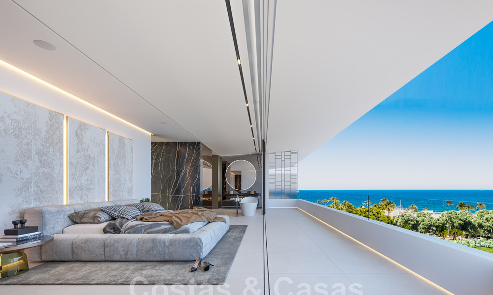 Herverkoop! Luxevilla te koop in een nieuw innovatief project bestaande uit 12 geavanceerde villa’s met zeezicht, op de Golden Mile van Marbella 47764
