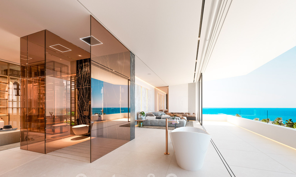 Herverkoop! Luxevilla te koop in een nieuw innovatief project bestaande uit 12 geavanceerde villa’s met zeezicht, op de Golden Mile van Marbella 47765