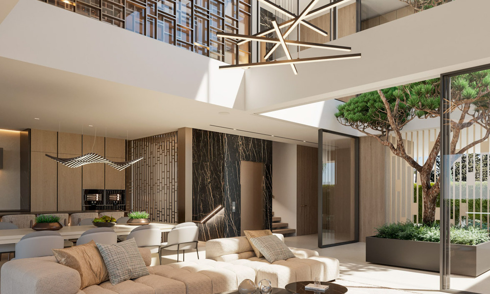 Herverkoop! Luxevilla te koop in een nieuw innovatief project bestaande uit 12 geavanceerde villa’s met zeezicht, op de Golden Mile van Marbella 47769
