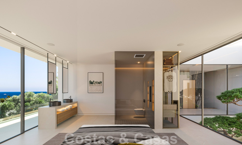 Herverkoop! Luxevilla te koop in een nieuw innovatief project bestaande uit 12 geavanceerde villa’s met zeezicht, op de Golden Mile van Marbella 47779