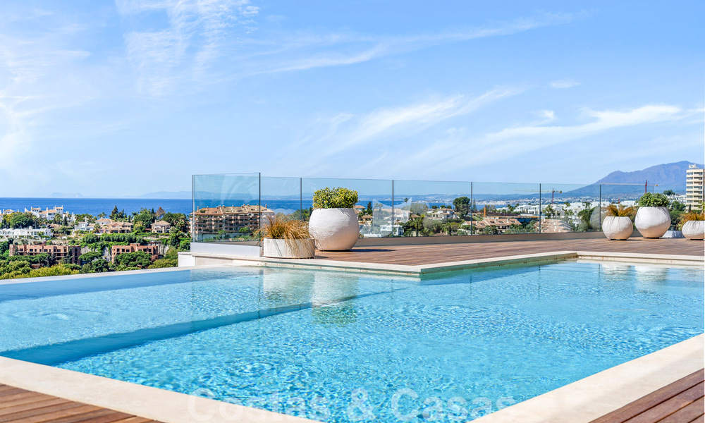 Moderne nieuwbouwvilla met infinity pool en panoramisch zeezicht te koop ten oosten van Marbella centrum 51948