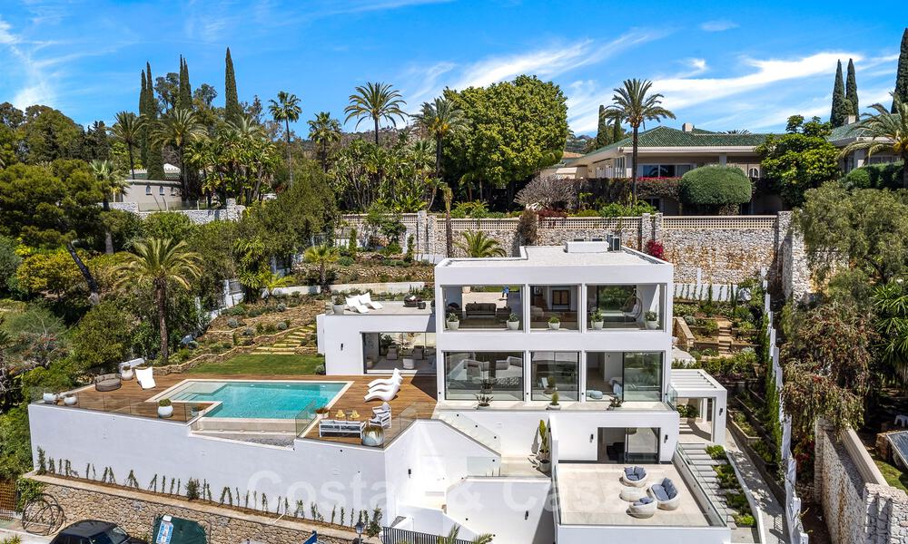 Moderne nieuwbouwvilla met infinity pool en panoramisch zeezicht te koop ten oosten van Marbella centrum 51959