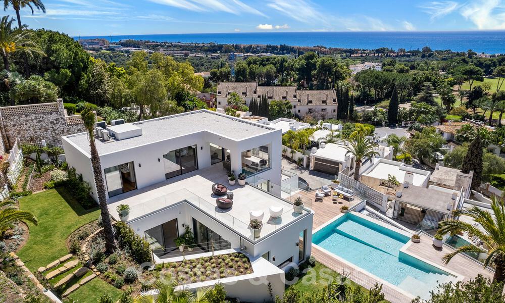 Moderne nieuwbouwvilla met infinity pool en panoramisch zeezicht te koop ten oosten van Marbella centrum 51960