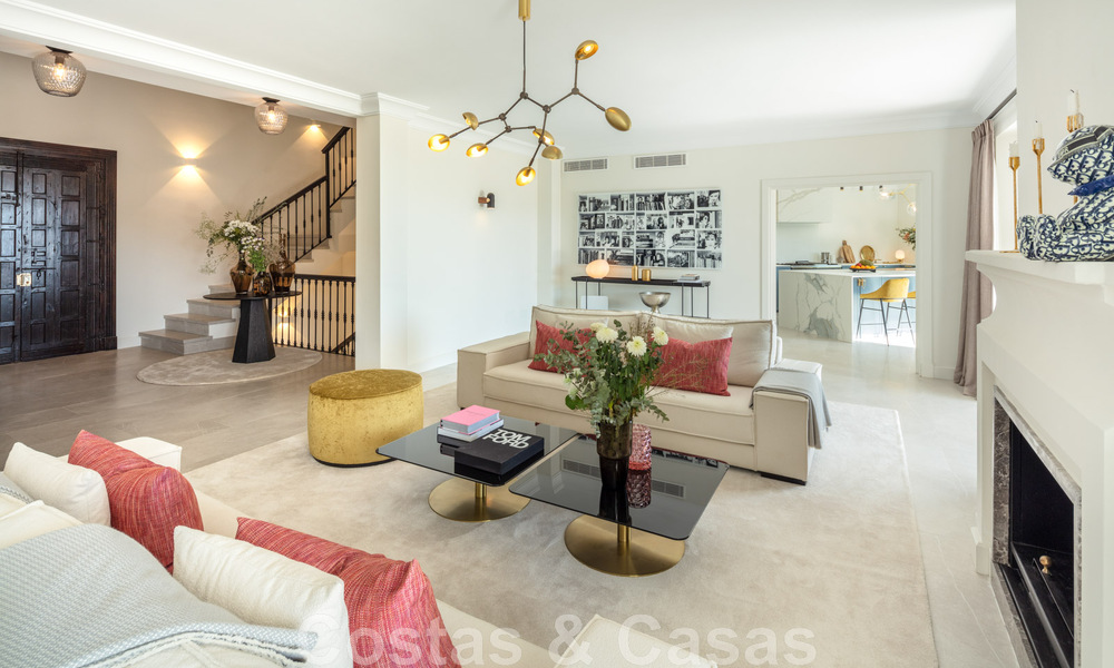 Voortreffelijke luxevilla te koop in een Mediterrane stijl met een eigentijds design op een verhoogde positie in El Madroñal, Benahavis - Marbella 48147
