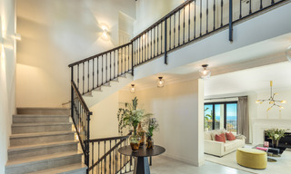 Voortreffelijke luxevilla te koop in een Mediterrane stijl met een eigentijds design op een verhoogde positie in El Madroñal, Benahavis - Marbella 48158 