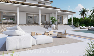 Volledig gerenoveerde Spaanse luxevilla te koop in een bevoorrechte urbanisatie dicht bij de golfbanen in Marbella - Benahavis 48084 