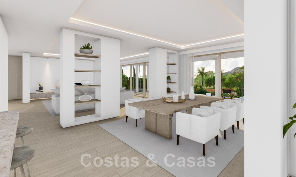 Volledig gerenoveerde Spaanse luxevilla te koop in een bevoorrechte urbanisatie dicht bij de golfbanen in Marbella - Benahavis 48089