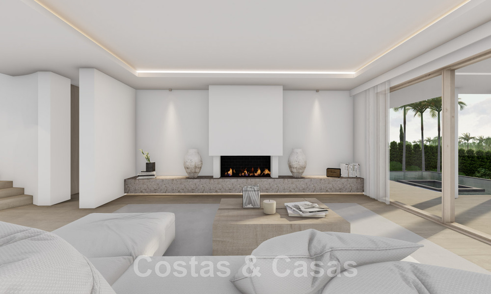 Volledig gerenoveerde Spaanse luxevilla te koop in een bevoorrechte urbanisatie dicht bij de golfbanen in Marbella - Benahavis 48097