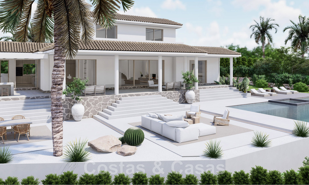 Volledig gerenoveerde Spaanse luxevilla te koop in een bevoorrechte urbanisatie dicht bij de golfbanen in Marbella - Benahavis 48101