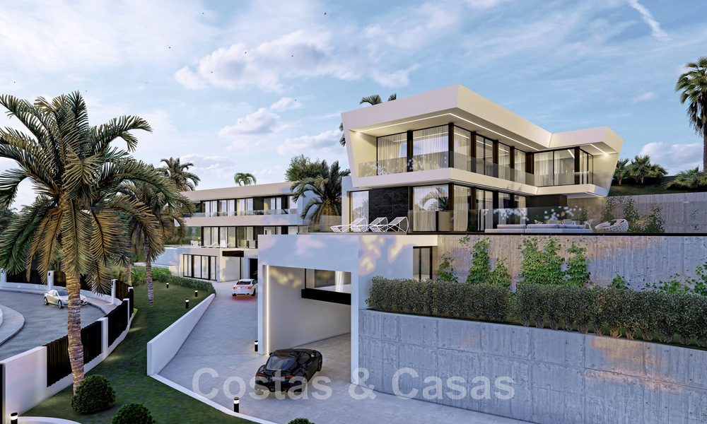 Nieuw! 2 modernistische luxevilla’s te koop, genesteld in een groene gordel, met panoramisch zicht op zee ten oosten van Marbella centrum 48106