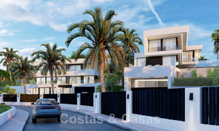 Nieuw! 2 modernistische luxevilla’s te koop, genesteld in een groene gordel, met panoramisch zicht op zee ten oosten van Marbella centrum 48107 
