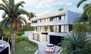 Nieuw! 2 modernistische luxevilla’s te koop, genesteld in een groene gordel, met panoramisch zicht op zee ten oosten van Marbella centrum 48110 