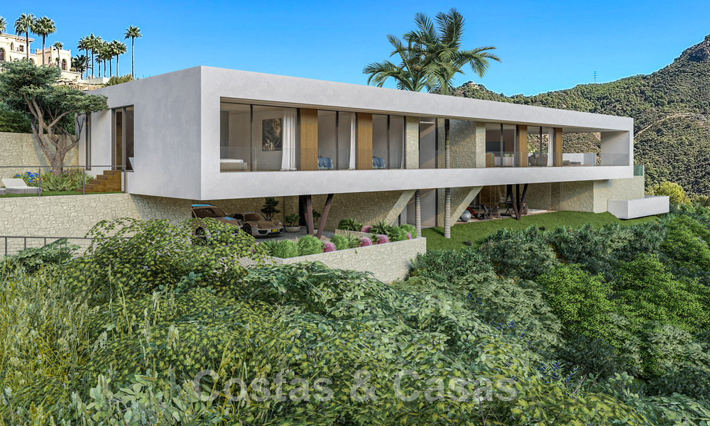 Adembenemende luxevilla van wereldklasse te koop met panoramisch zeezicht in de heuvels van Benahavis - Marbella 48509