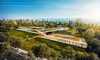 Schitterende show woning te koop in een nieuwbouwproject, bestaande uit halfvrijstaande villa’s met zeezicht in een luxueus resort Mijas, Costa del Sol 48605 