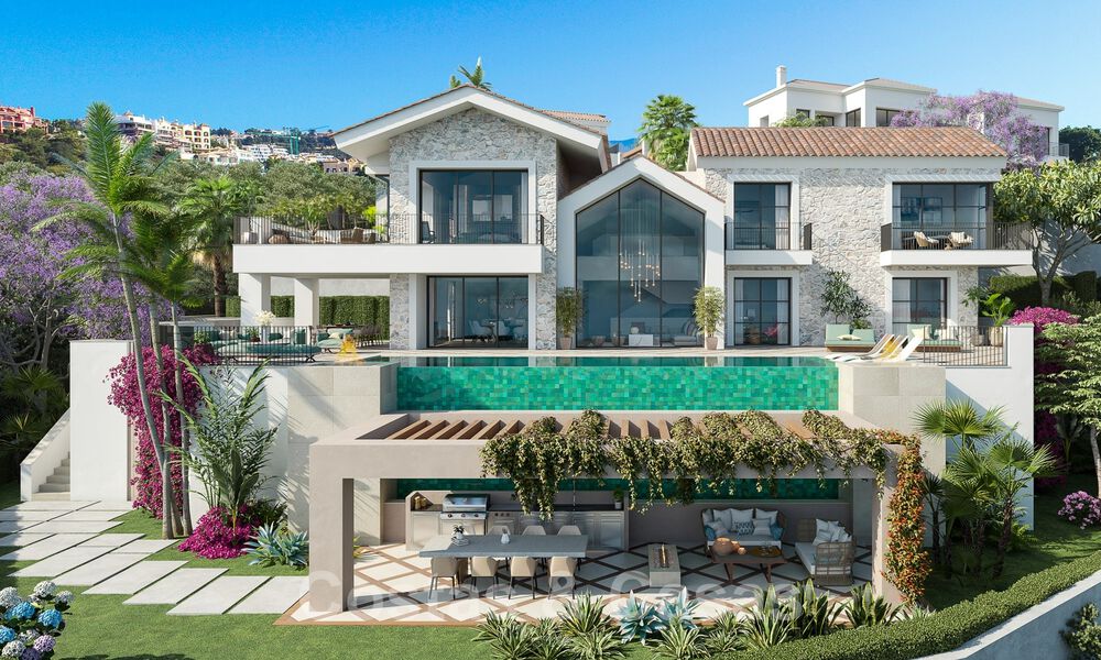 Mediterrane luxevilla te koop met uitzicht op zee in een prestigieuze gated community in La Quinta in Benahavis - Marbella 49229